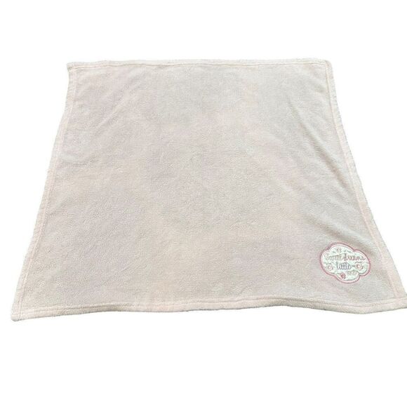 HTF Dollar General Pink Baby Blanket Lovey Sweet Dreams Little One Soft Flower - Picture 3 of 4